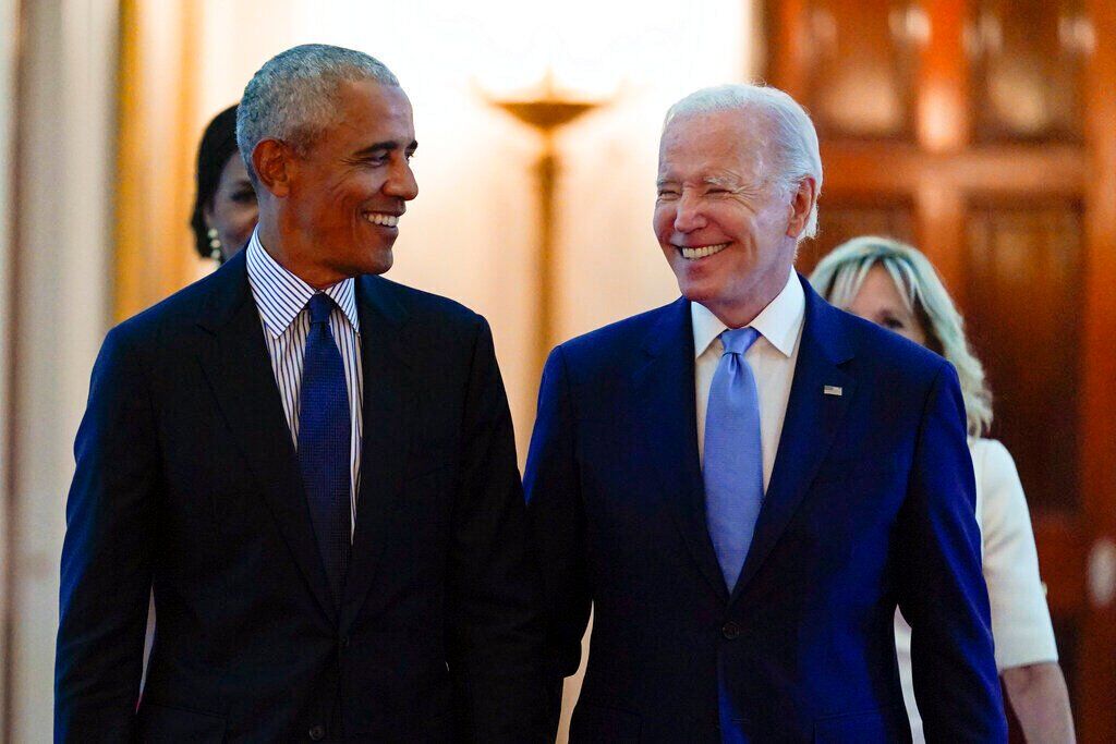 Biden Obama Portraits